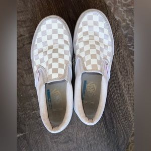 White checkered vans